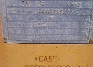 CASE 580 Super LE, del año 1997, 4521 horas.