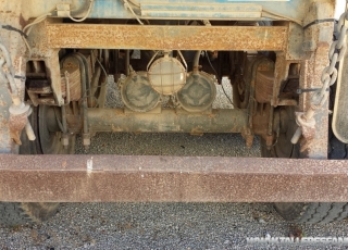 Tipper trailer brand Leciñena, 2 axels, spring suspension, year 1996, especial for tractors 4x4 y 6x4.