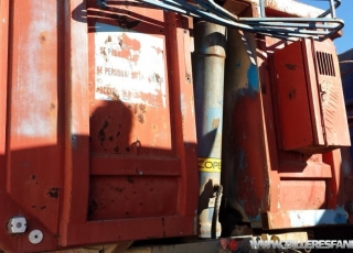 Tipper trailer brand Leciñena, 2 axels, spring suspension, year 1996, especial for tractors 4x4 y 6x4.