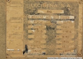 Tipper trailer brand Leciñena, 2 axels, spring suspension, year 1996, especial for tractors 4x4 y 6x4.