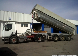 Aluminium tipper trailer, 3 axels, yera 2008.