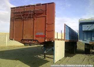 Tipper plataform brand Leciñena, 2 axel double tyres.