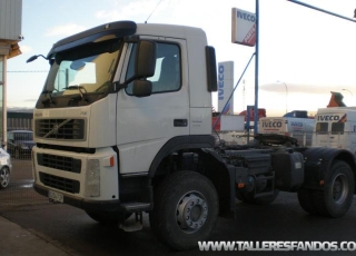 Cabeza tractora VOLVO FM 12 440, 4x4, cambio manual con intarder y con ballestas del año 2008