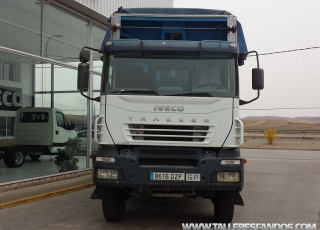 Tipper Truck IVECO AD380T38W, 6x6, year 2006, 156.426km, with cover.