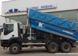 Dumper IVECO, AD380T41W, 6x6, del año 2008, solo 86.613km, con toldo, manos libres y emisora.