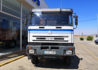 Used tipper truck  IVECO MP380E44W, 6x6, manual, year 2003, 309.591km, with box Meiller Kipper