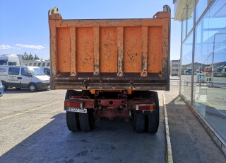 Used tipper truck  IVECO MP380E44W, 6x6, manual, year 2003, 309.591km, with box Meiller Kipper