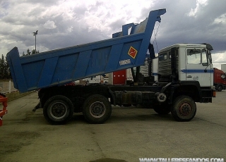 Camión usado marca MAN 26.372, 6x6, manual, del año 1991, 266.327km.