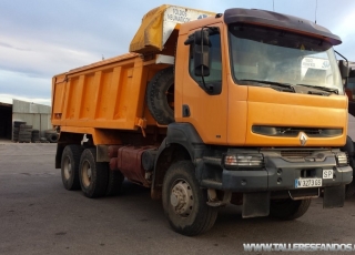 Tipper Renault 385.34, 6x6, year 1999