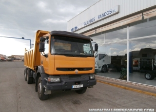 Dumper Renault Kerax 400.34, 6x4, Euro 2, no es DCI, es el mecánico