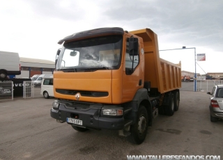 Dumper Renault Kerax 400.34, 6x4, Euro 2, no es DCI, es el mecánico