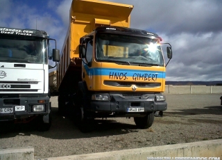 Dumper Renault 420.34, 6x4, año de fabricación 2001, manual, Euro 3.