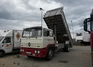 Truck Renault DG-260.20, year 1990 with tipper box.