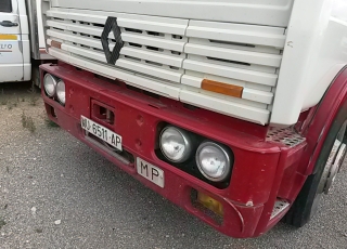 Truck Renault DG-260.20, year 1990 with tipper box.